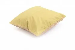 Coussin en velours (jaune) (housse de coussin) 45 x 45 cm