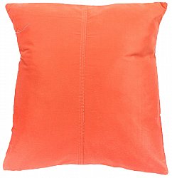 Coussins en velours de soie (orange) (Housse de coussin) 45 x 45 cm