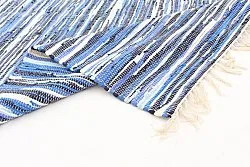 Tapis chiffons de Strehög of Sweden - Tulka (bleu)