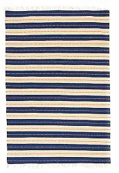 Tapis en patchwork - Alva (bleu)