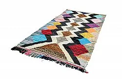 Tapis berbère marocain Boucherouite 140 x 270 cm