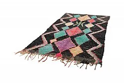 Tapis berbère marocain Boucherouite 235 x 135 cm