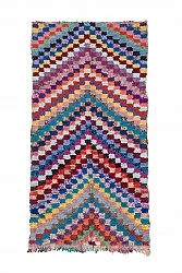 Tapis Marocain Berbère Boucherouite 245 x 125 cm