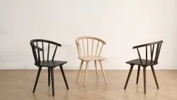 Chaise - Astrid (pigmenté blanc) - 2 pièces