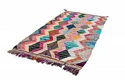 Tapis berbère marocain Boucherouite 135 x 260 cm