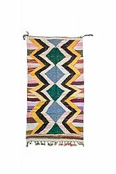 Tapis berbère marocain Boucherouite 135 x 260 cm