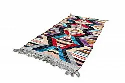 Tapis berbère marocain Boucherouite 140 x 290 cm