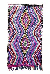 Tapis berbère marocain Boucherouite 270 x 145 cm