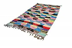 Tapis berbère marocain Boucherouite 145 x 275 cm