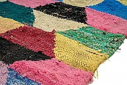 Tapis berbère marocain Boucherouite 145 x 275 cm