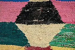 Tapis berbère marocain Boucherouite 145 x 275 cm