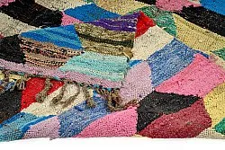 Tapis berbère marocain Boucherouite 145 x 275 cm