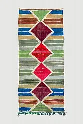 Tapis berbère marocain Boucherouite 120 x 280 cm
