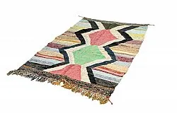 Tapis berbère marocain Boucherouite 135 x 215 cm