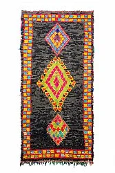Tapis berbère marocain Boucherouite 135 x 290 cm