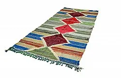 Tapis berbère marocain Boucherouite 120 x 280 cm