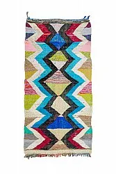 Tapis berbère marocain Boucherouite 125 x 250 cm