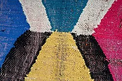 Tapis berbère marocain Boucherouite 150 x 275 cm