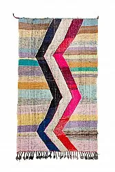 Tapis berbère marocain Boucherouite 125 x 220 cm