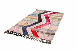 Tapis berbère marocain Boucherouite 125 x 220 cm