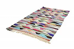 Tapis berbère marocain Boucherouite 145 x 250 cm