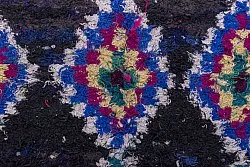 Tapis berbère marocain Boucherouite 265 x 140 cm