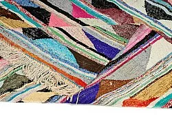 Tapis berbère marocain Boucherouite 145 x 250 cm