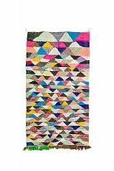Tapis berbère marocain Boucherouite 125 x 225 cm