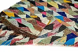 Tapis berbère marocain Boucherouite 125 x 225 cm