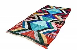 Tapis berbère marocain Boucherouite 135 x 275 cm