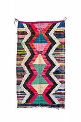 Tapis berbère marocain Boucherouite 165 x 290 cm