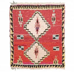 Tapis Marocain Berbère Boucherouite 145 x 115 cm