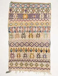 Tapis Marocain Berbère Boucherouite 195 x 115 cm
