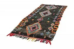 Tapis berbère marocain Boucherouite 285 x 120 cm