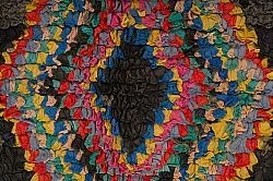 Tapis berbère marocain Boucherouite 285 x 120 cm