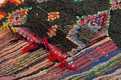 Tapis berbère marocain Boucherouite 285 x 120 cm