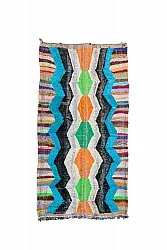 Tapis berbère marocain Boucherouite 135 x 145 cm