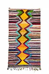 Tapis berbère marocain Boucherouite 150 x 285 cm
