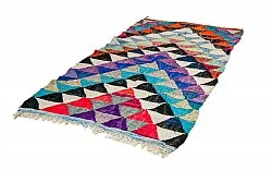 Tapis berbère marocain Boucherouite 130 x 250 cm