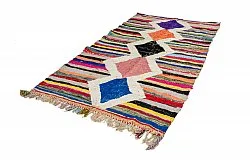 Tapis berbère marocain Boucherouite 135 x 270 cm
