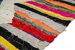 Tapis berbère marocain Boucherouite 135 x 270 cm