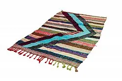 Tapis berbère marocain Boucherouite 115 x 215 cm