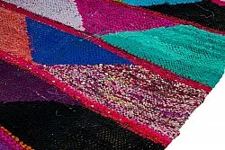 Tapis berbère marocain Boucherouite 125 x 260 cm