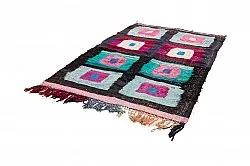 Tapis berbère marocain Boucherouite 140 x 225 cm