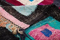 Tapis berbère marocain Boucherouite 140 x 225 cm