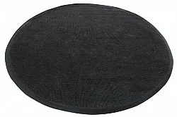 Tapis rond (sisal) - Agave (noir)