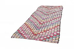 Tapis berbère marocain Boucherouite 275 x 125 cm