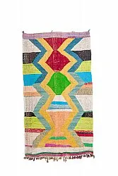 Tapis berbère marocain Boucherouite 125 x 230 cm