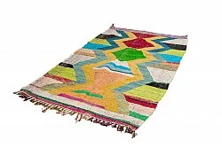 Tapis berbère marocain Boucherouite 125 x 230 cm