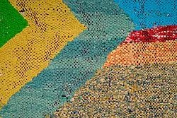 Tapis berbère marocain Boucherouite 125 x 230 cm